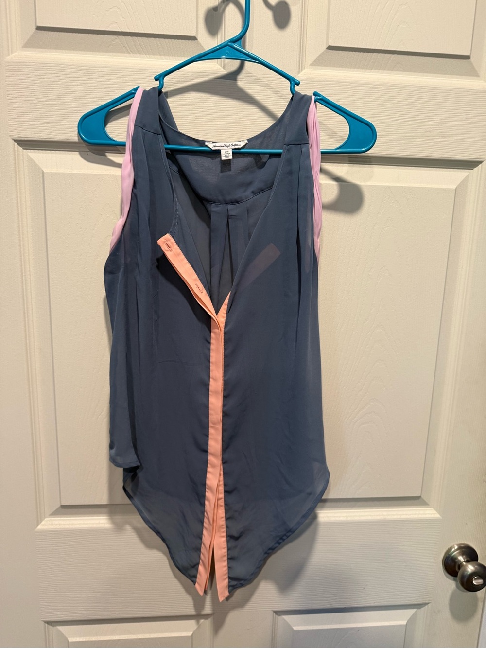 American Eagle Sleeveless Sheer Blouse